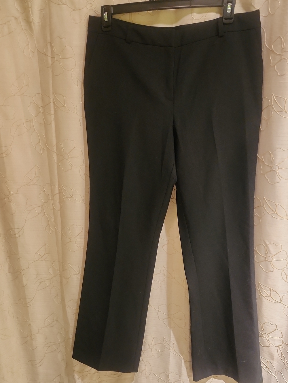 New York & Company Black Boot Cut Dress Pants-Long